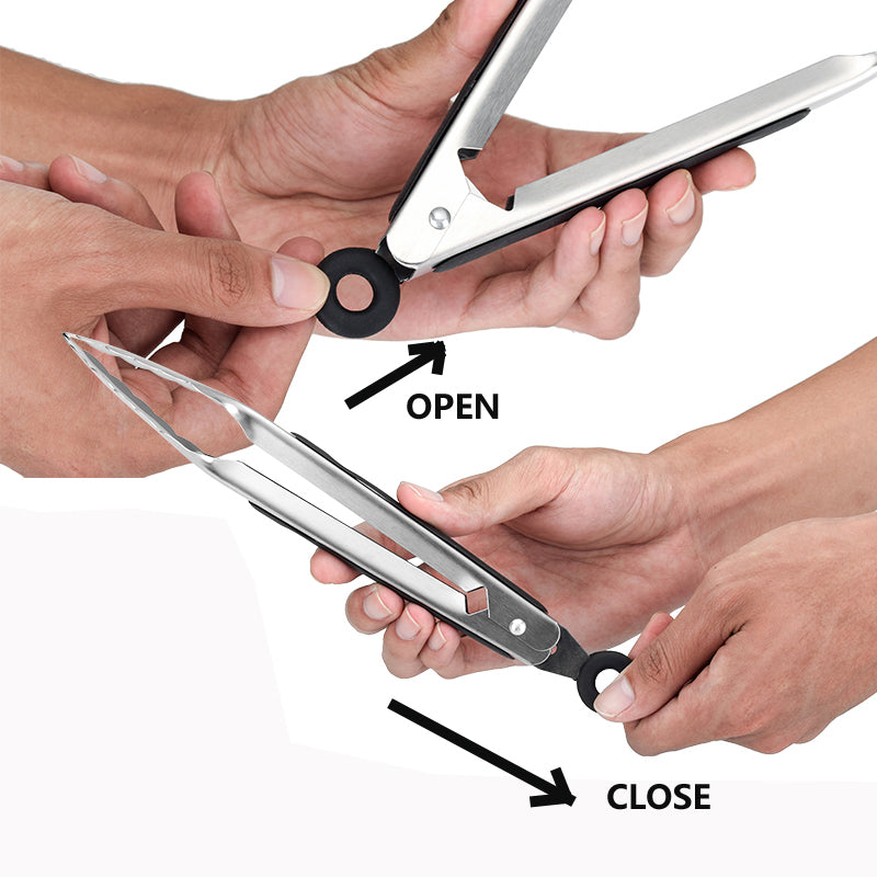 Stainless Steel BBQ Grill Tongs