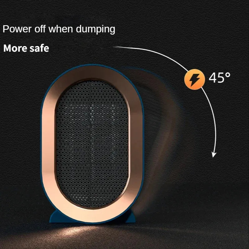 Portable Electric Desktop Fan Heater 1200W