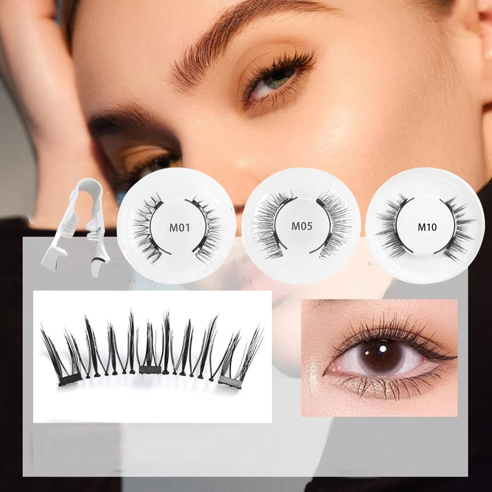 1x Pair of Magnetic False Eyelashes
