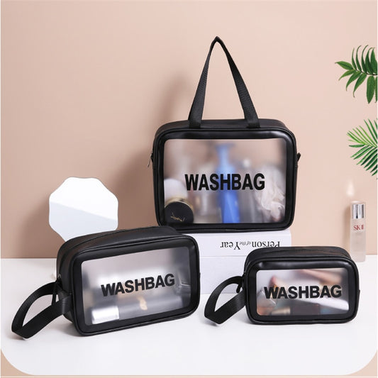 Portable Transparent Waterproof Travel Wash &amp; Makeup Bag