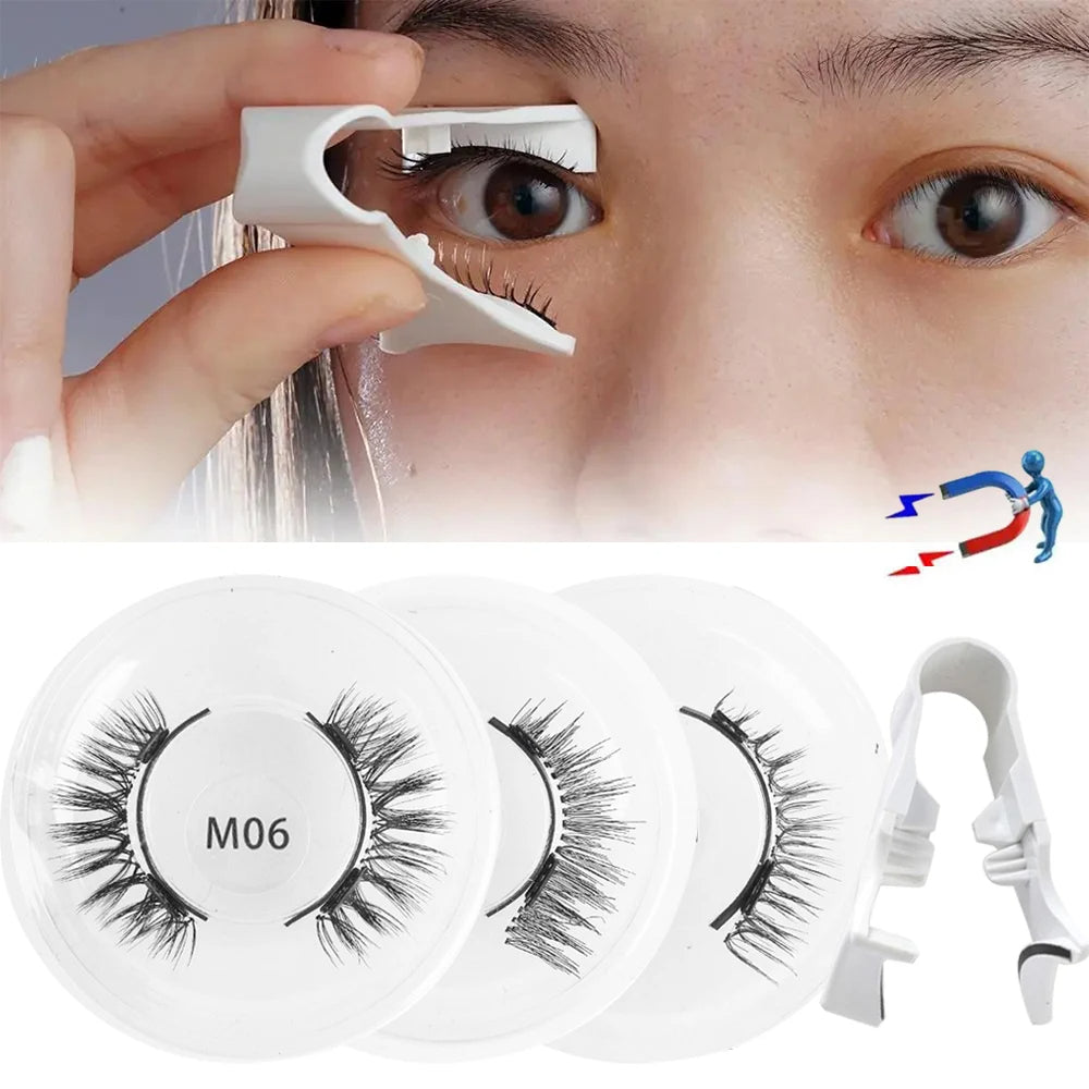 1x Pair of Magnetic False Eyelashes