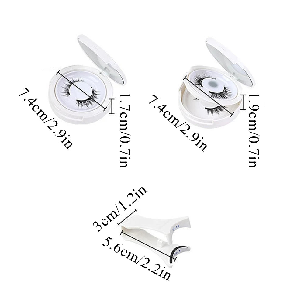 1x Pair of Magnetic False Eyelashes